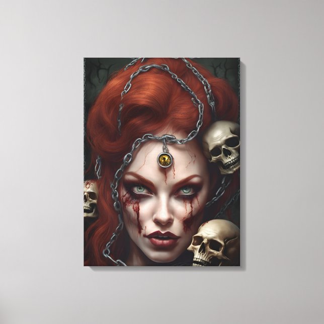 Lienzo Zombie Babe 03 (Anverso)