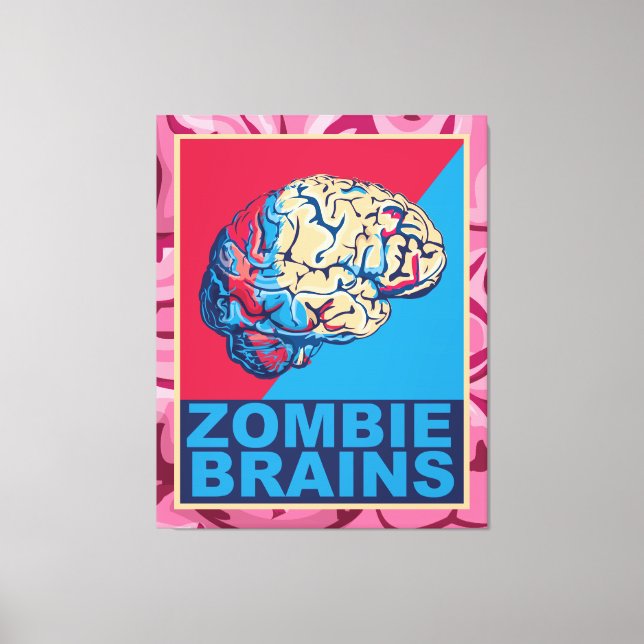 Lienzo Zombie Brain (Anverso)