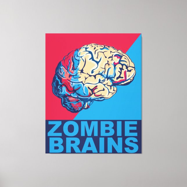 Lienzo Zombie Brain (Anverso)