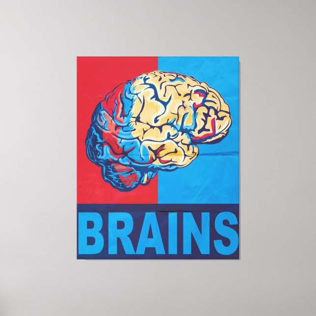 Lienzo Zombie Brain (Anverso)