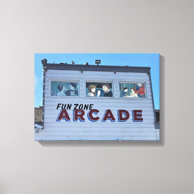 Lienzo Zona de diversión de Balboa, Newport Beach, Califo (Anverso)