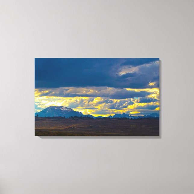 Lienzo Zona de los lagos Mammoth HDR (Anverso)