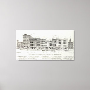 Lienzo Zona este California y Sacramento de Montgomery