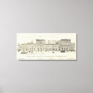 Lienzo Zona este de Kearny, de California y de Sacramento