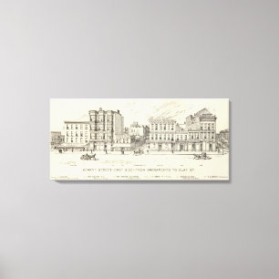 Lienzo Zona este de Kearny, de Sacramento y de la arcilla