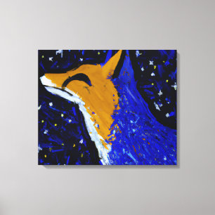 LIENZO ZORRO DE NOCHE ESTRELLADA II   VIGILIA AL CLARO DE