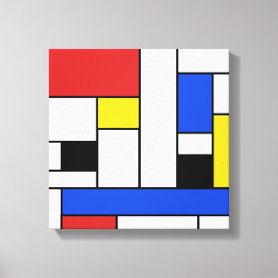 Lienzos envueltos líneas Mondrian 12" x 12"