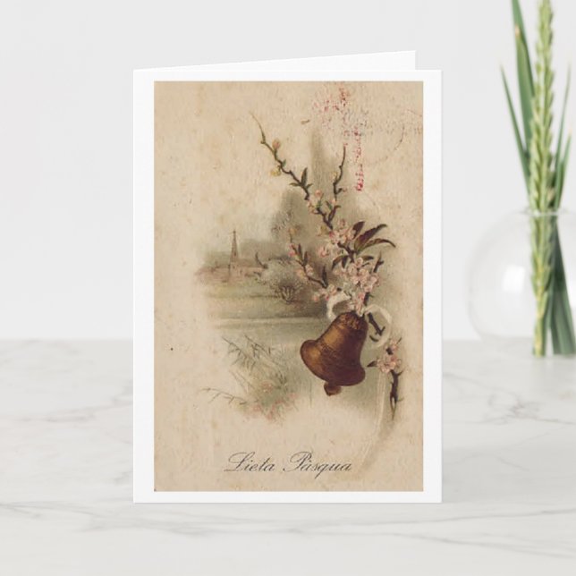 ¡Lieta Pasqua! Tarjeta de pascua del italiano del (Anverso)