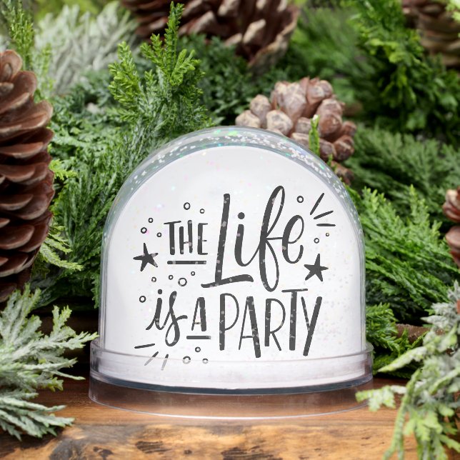 “Life Is a Party” Inspirational Quote – Motivation (Invierno)