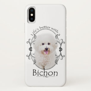 Life is Better Bichon Smartphone Funda