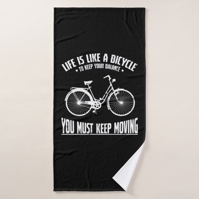 Life is like a Bicycle (Toalla de baño)