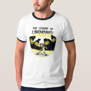 Liga de la camiseta de los bibliotecarios - tamañ