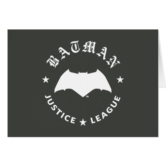 Liga de la Justicia | Batman Retro Bat Emblem (Anverso (Horizontal))