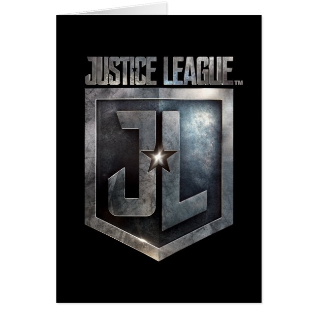 Liga de la Justicia | Escudo JL metálico (Frente)