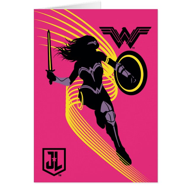 Liga de la Justicia | Icono de silueta de mujer ma (Frente)