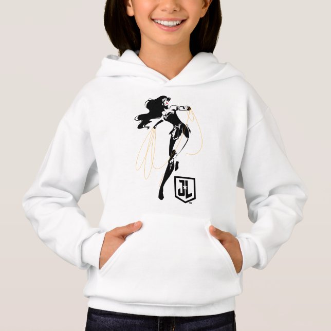 Liga de la Justicia | Mujer Maravilla Con Arte Pop (Anverso)