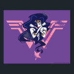 Liga de la Justicia | Mujer Maravilla y arte pop d<br><div class="desc">Echa un vistazo a la Mujer Maravilla de la Liga de la Justicia posada con los brazos cruzados,  colocada encima de su logo de Mujer Maravilla rosa. Este gráfico noir de alto contraste se acentúa con puntos de medio tono para darle un toque nostálgico a un libro de historietas.</div>