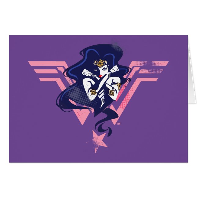 Liga de la Justicia | Mujer Maravilla y arte pop d (Anverso (Horizontal))