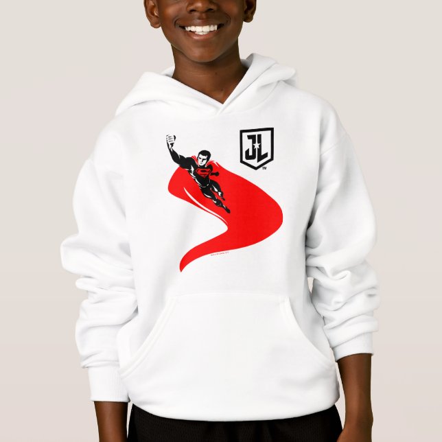 Liga de la Justicia | Superman Flying Noir Pop Art (Anverso)