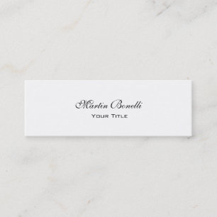 Ligera caligrafía exclusiva tarjeta de presentació