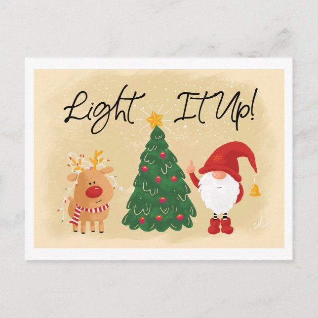 Ligerar la tarjeta de Navidades (Anverso)