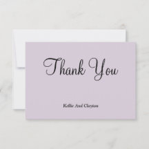 Ligero Púrpura Gracias Cartas