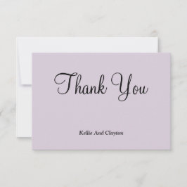 Ligero Púrpura Gracias Cartas