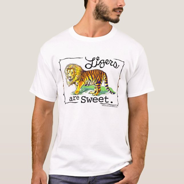 Ligers es diseño dulce de la camiseta (Anverso)