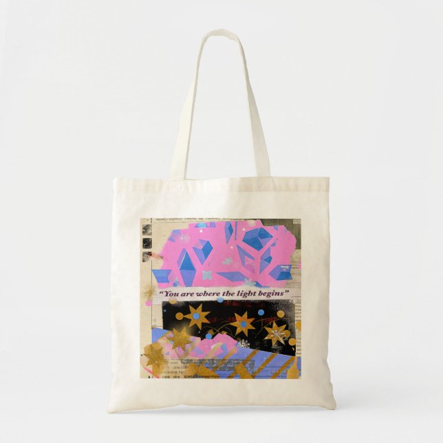 Light Begins – Bolsa Tote de Arte (Frente)