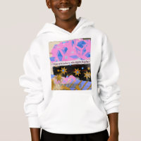 Light Begins Within – Pink and Gold Kids Hoodie