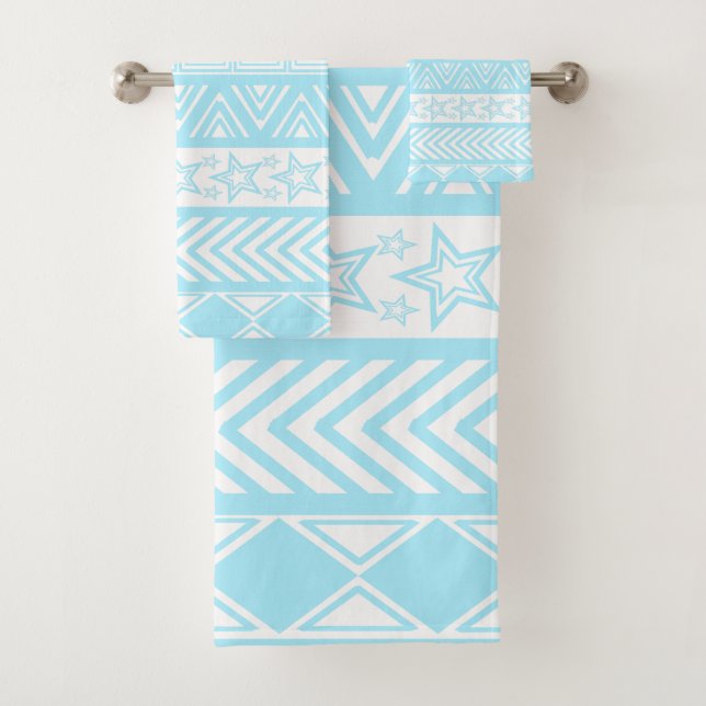 Light Blue Tribal Design (In situ)