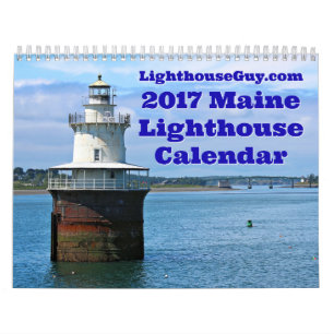 LighthouseGuy.com Calendario de faro Maine 2017