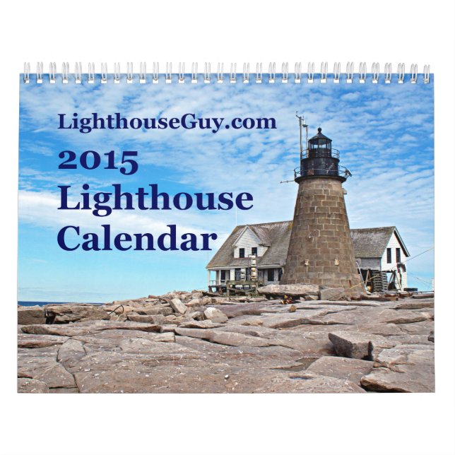 LighthouseGuy.com Calendario del faro de 2015 (Tapa)