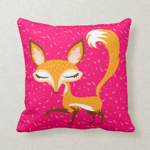 Lil Foxie - Cojín decorativo femenino lindo del