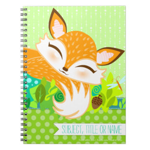 Lil Foxie Cub - cuaderno lindo del personalizado