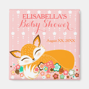 Lil Foxie Cub - imán de encargo de Baby Shower