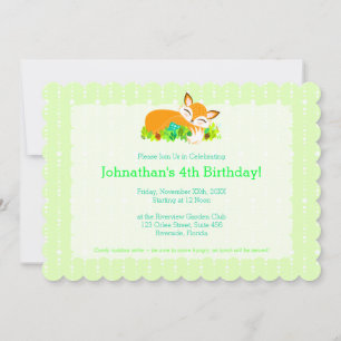 Lil Foxie Cub - Invitaciones a Personalizados de B
