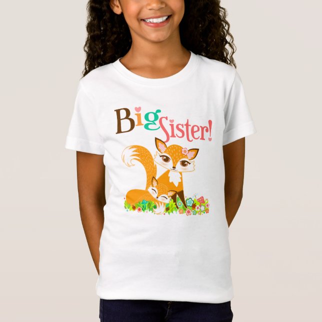 Lil Foxie Cubs - camiseta linda de la hermana (Anverso)