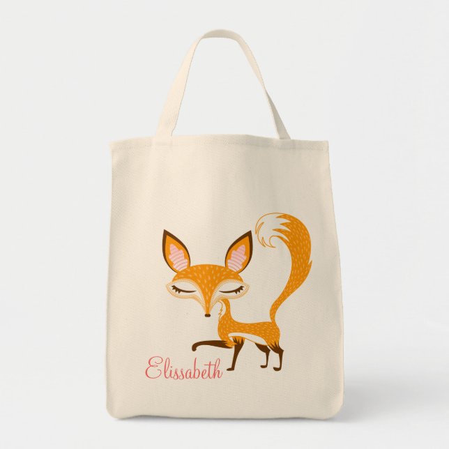 Lil Foxie - Fox femenino lindo - la bolsa de asas (Frente)