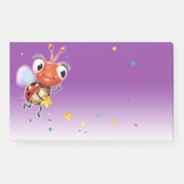 Lil Ladybug purple fade ancho Bloque de notas Post
