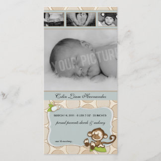 Lil Monkey Recién nacido Anuncios de nacimiento