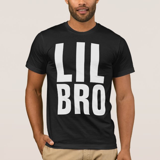 LIL PEQUEÑAS CAMISETAS DE HERMANO BRO (Anverso)
