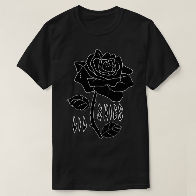 lil skies rosa oscuro camiseta esencial (Diseño del anverso)