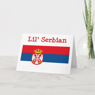 Lil' tarjeta serbia de saludo