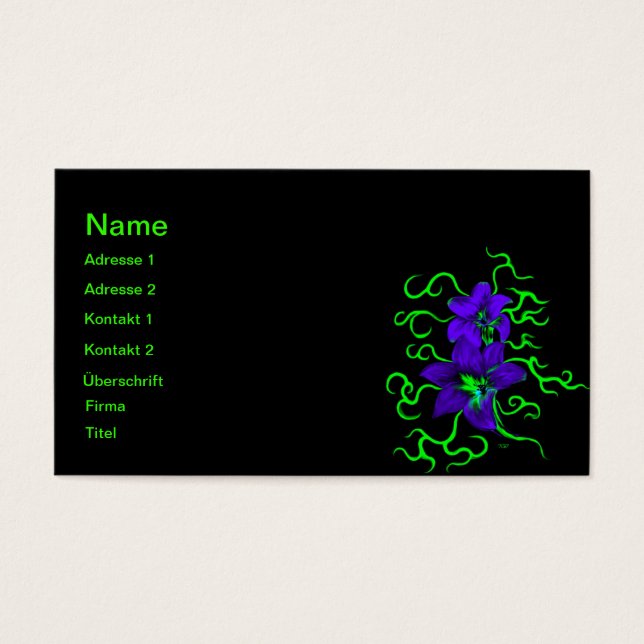 lila Lilie Blume (Frente)