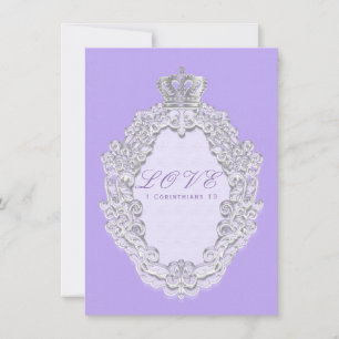 Lila Vintage Corona Boda de Cuento de Hadas