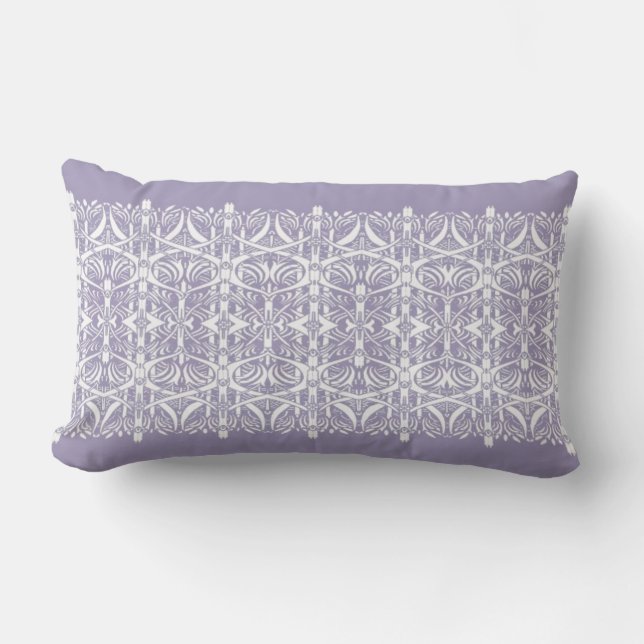 Lila y almohada blanca del modelo de Nouveau (Anverso)