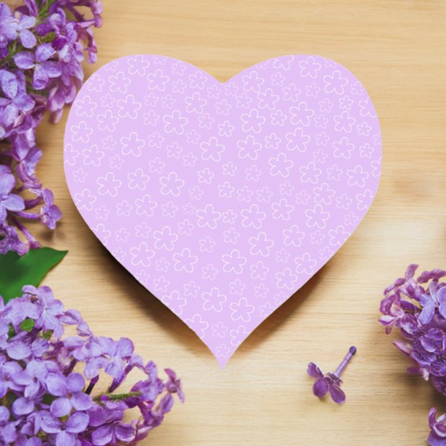 Lilac Blossom Pegatina del corazón (Lilac Blossom Heart Sticker)