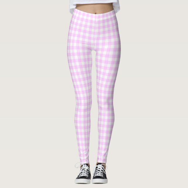 Lilac Check Leggings (Anverso)