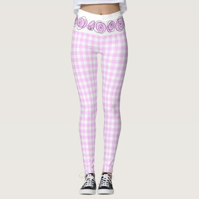 Lilac Check Leggings (Anverso)